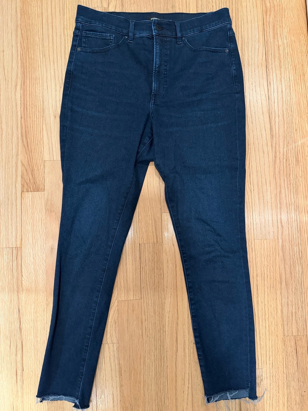Express Dark Indigo Skinny Jeans